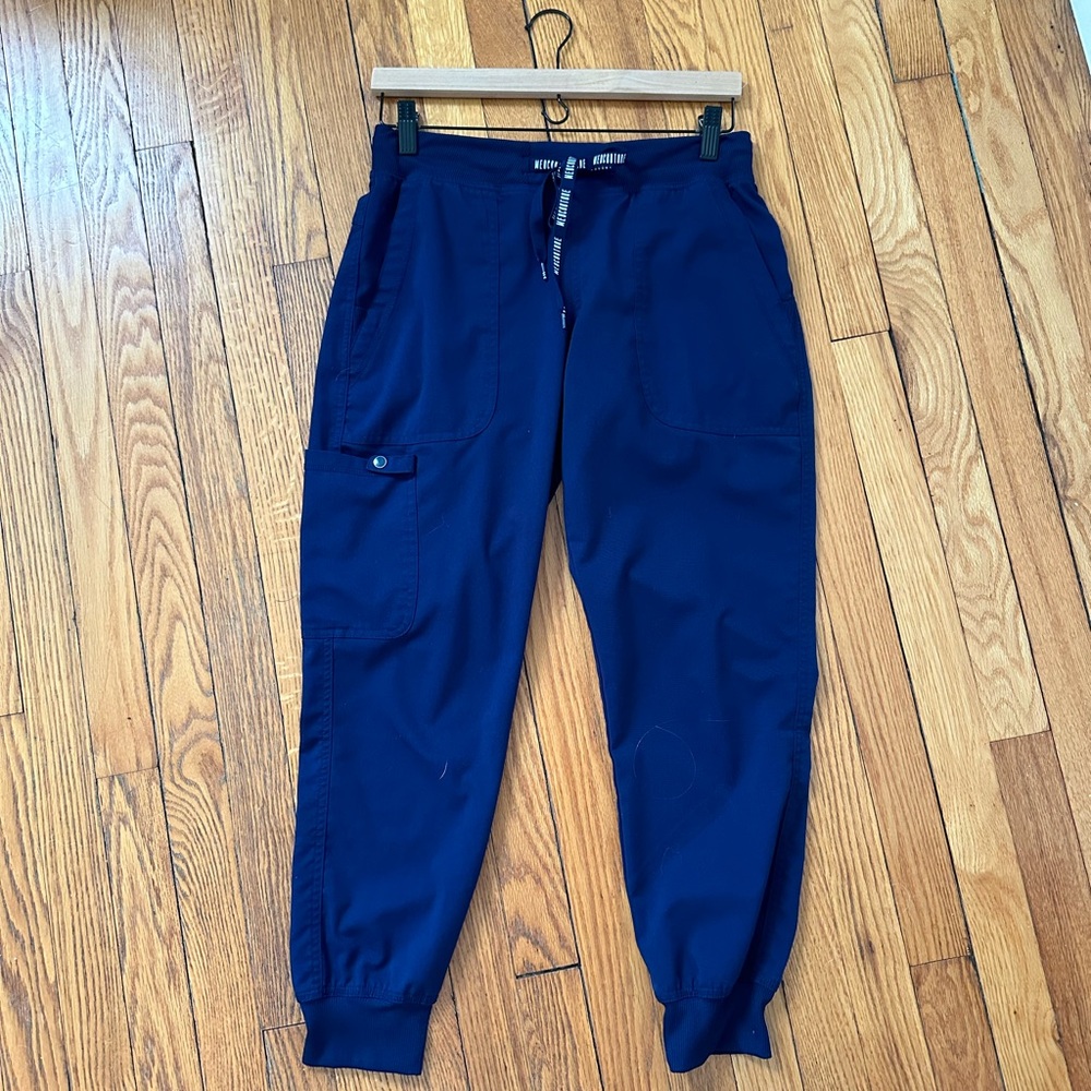 Med Couture Navy Blue Jogger Scrub Pants